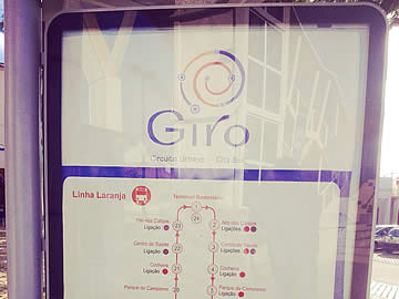 Giro bus circuit map in Albufeira